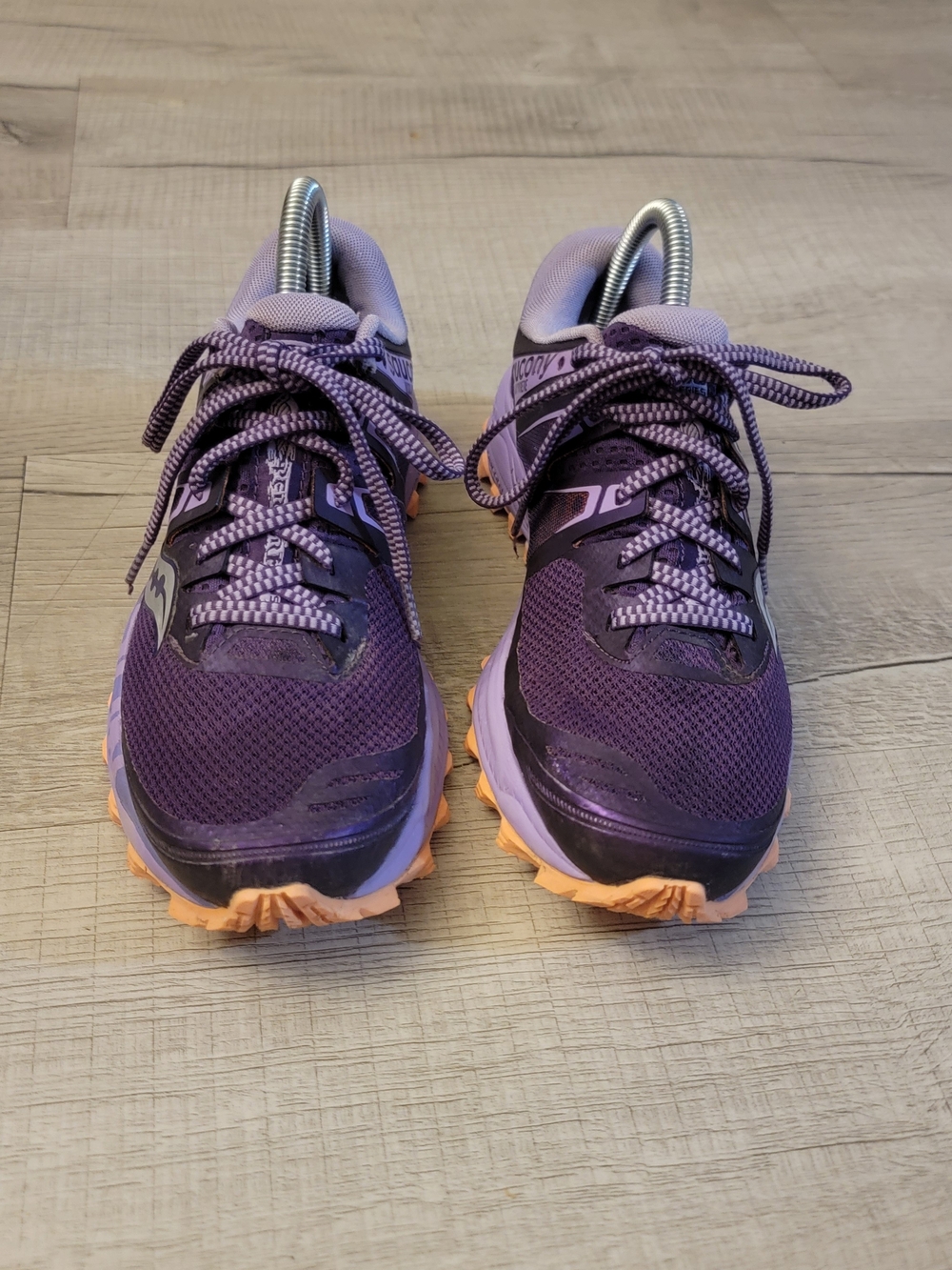 Saucony Women's Purple and Peach Trail Running Shoes